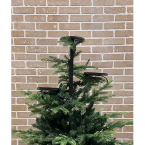 Orxiery Black Triple Tree Topper, Tree Topper Candle Holder, Candelabra Tree Topper For Christmas thumb #3