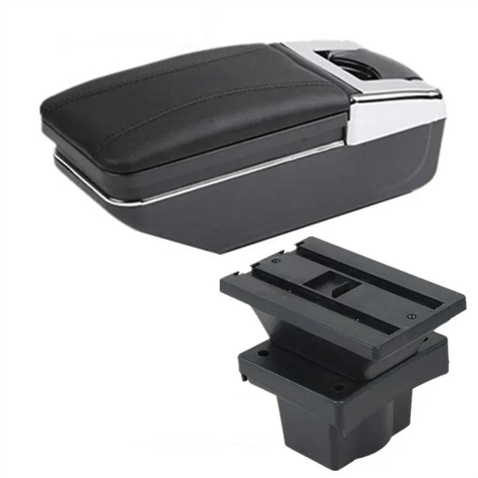 NOHEEU Car Armrest Box 2019-2023 Central Storage With USB Accessories For Virtus For Polo(A black line NO USB)