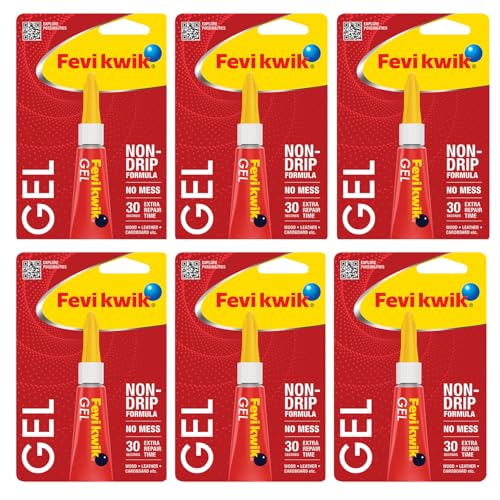 Image of Fevikwik Gel One Drop Instant Adhesive | Multipurpose Gel | Easy to Use | Hassle Free | Ideal for Art & Craft | Can be used on variety of surfaces | Create, Make, Decorate | 3g (Pack of 6)