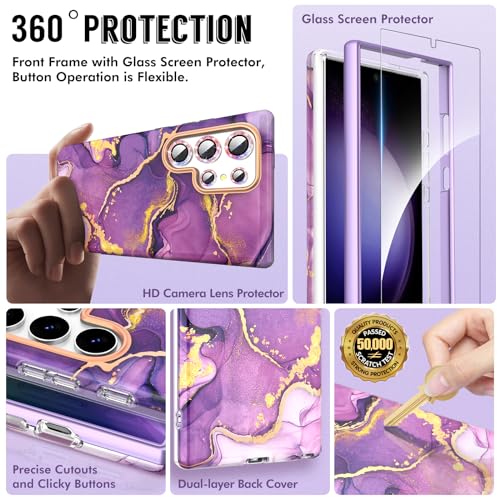 Coque Samsung S24 Ultra violette brillante 36° protection intégrale durable - 2
