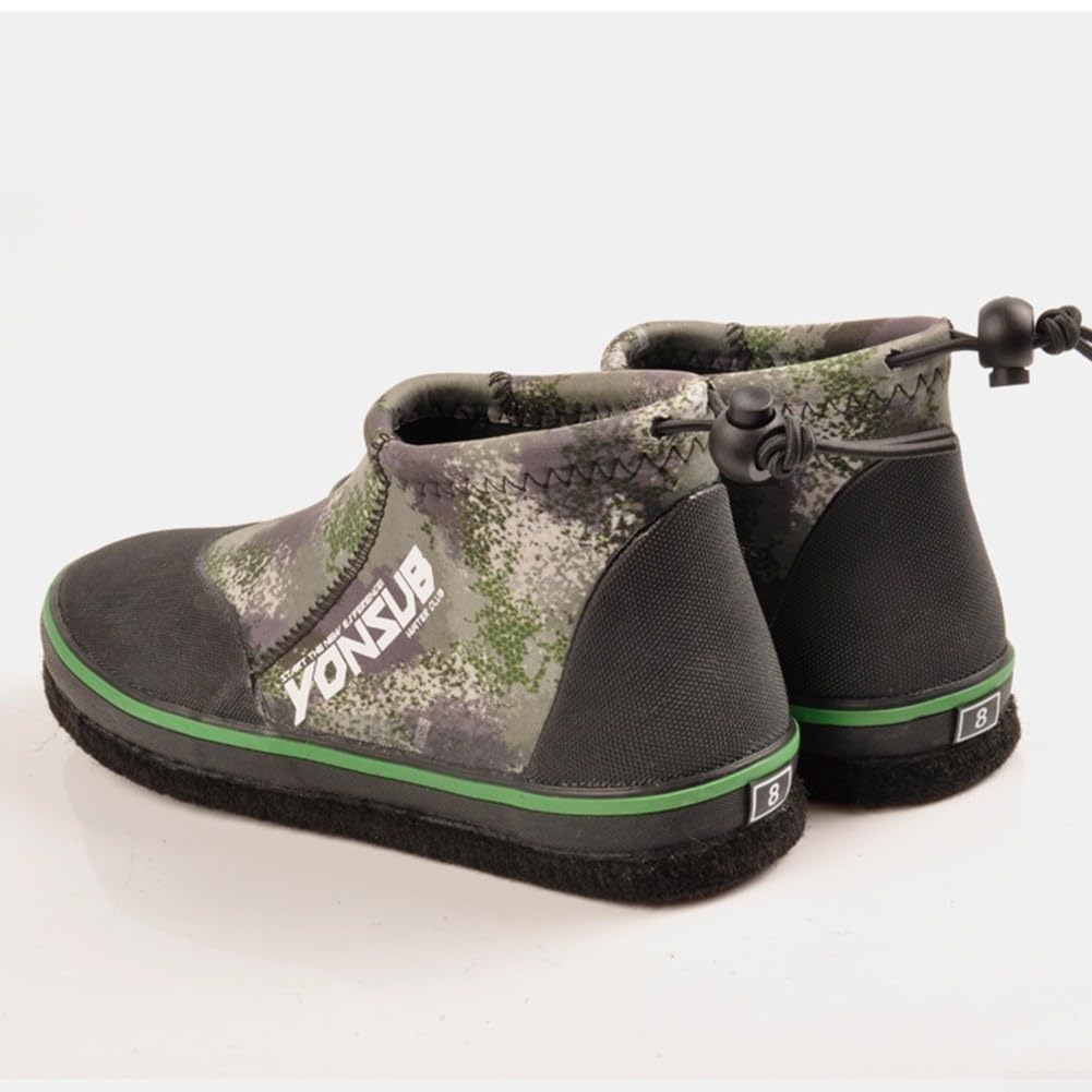 Zapatos de pesca de neopreno para hombre y mujer, fieltro de 3 mm, botas de roca, tachuelas de acero, equipo de caza, tallas del Reino Unido