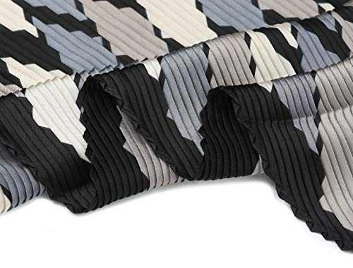 Allegra K Women's Retro Pleated Plaid Rhombus Head Neck Scarf Scarves Checkered Neckerchief4