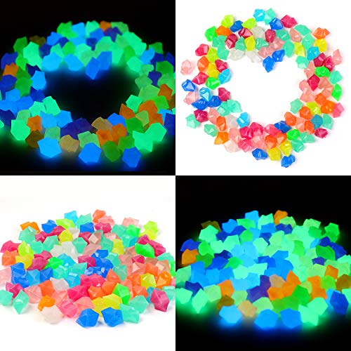 image for Oubest Fish Tank Decorations Rocks Little Glow in The Dark Aquarium St