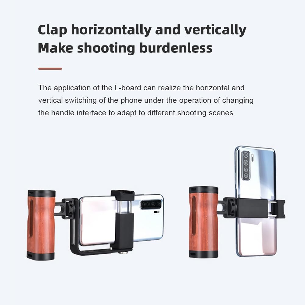 Andoer Estabilizador De Teléfono Inteligente De Agarre De Video Universal Para Smartphone Soporte Vlog Portátil Para Teléfono Kit De Equipo De Video Para Smartphone Para Grabación De Video De Vlogging