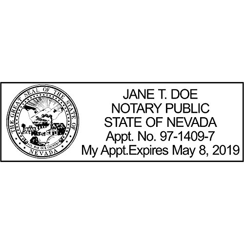 Nevada Rectangular Notary Stamp | Official State Notary Stamp | Official Seals | Meets State Specifications (Nevada, Rectangular Stamp)