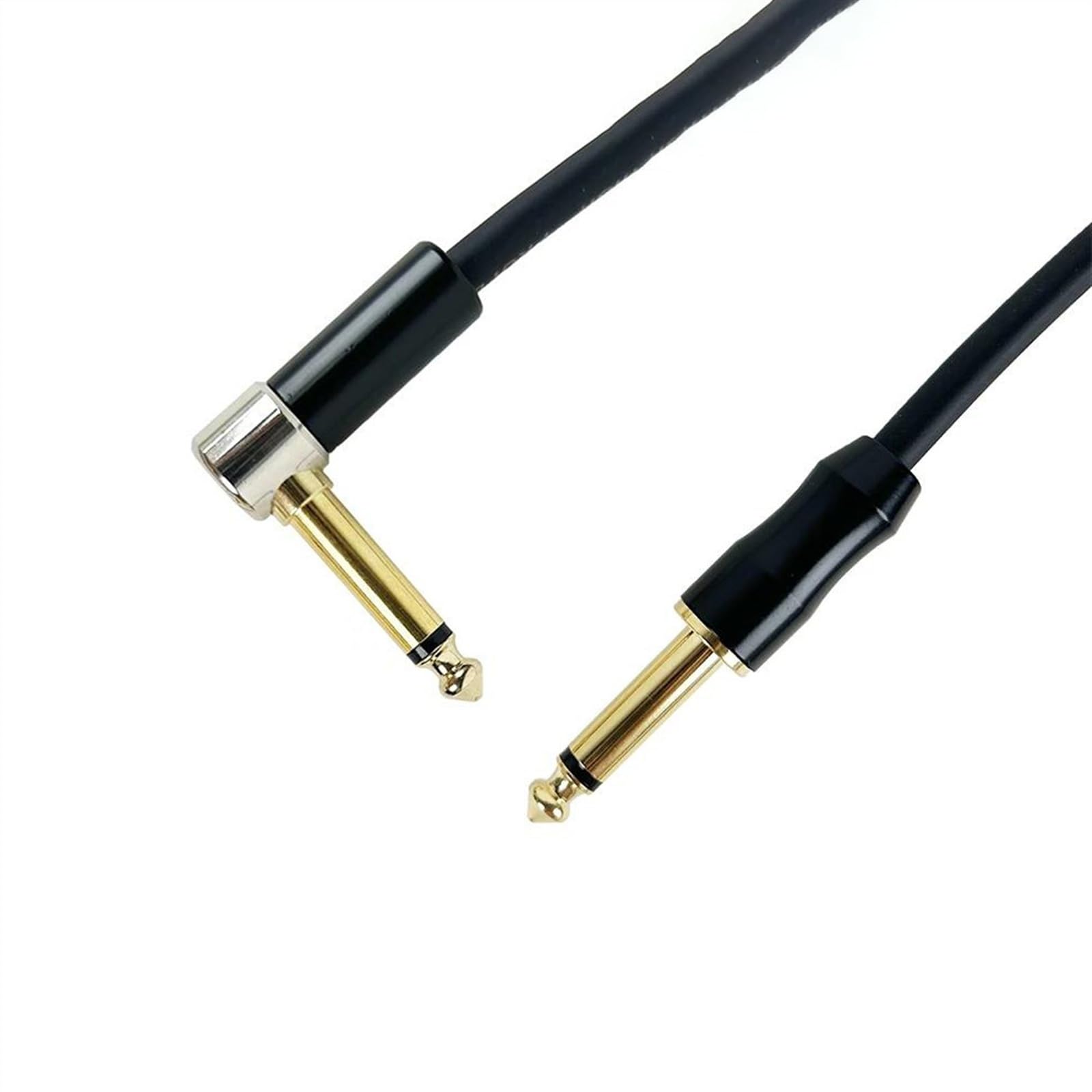 Przewód połączeniowy audio Gitarowy kabel audio 1/4 cala z męskiego na męskie Mono do basu E-Piano czarny o wielu długościach(8m)