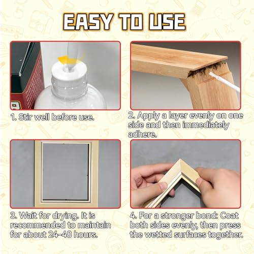 Rubber Cement, 110ml Multifunctional White Adhesive, No Wrinkling PVA Glue, Ideal for Crafts, Paper, Fabric, Wood, Photos, DIY Crafts, and More - Image 6