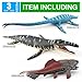 Realistic 10Inch Large Prehistoric Sea Creatures Toys for Kids 3PCS Replica of Plesiosaur Figures Gift Ocean Life Collection Sea Animals for Toddler Boys Dino Toy