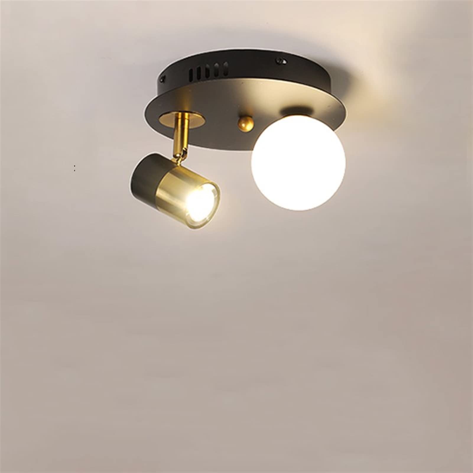 Lustre LED moderne avec projecteur orientable pour chambre