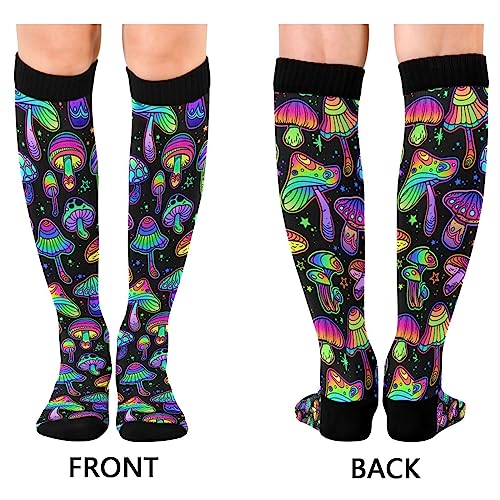 Image of Compression Socks for Women & Men, Knee High Socks for Circulation Medical Running Athletic Nurse Travel