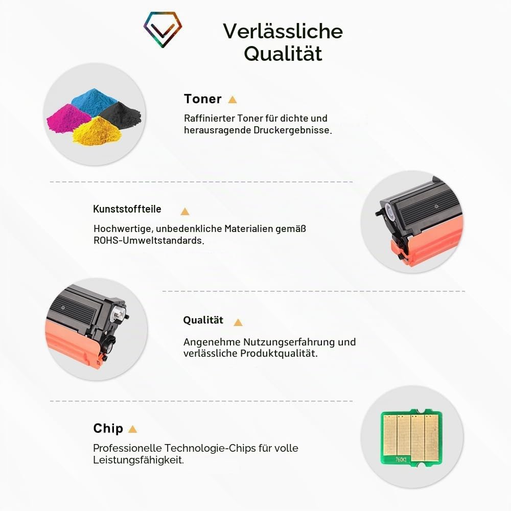 Cool Toner TN423 Tonerkartusche als Ersatz Kompatible für Brother TN-423 TN-423BK TN-421 MFC-L8690CDW MFC L8690CDW DCP-L8410CDW MFC-L8900CDW HL-L8260CDW HL-L8360CDW Schwarz Cyan Gelb Magenta,4er-Pack