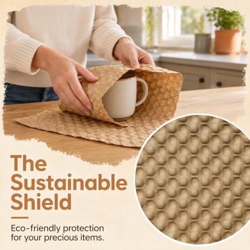 50pcs 11.6x12 inch Paper Bubble Wrap Eco Cushioning Wrap Packing Supplies — 사진 5
