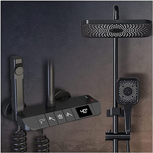 Système de douche thermostatique de luxe LWX au design moderne et finitions premium
