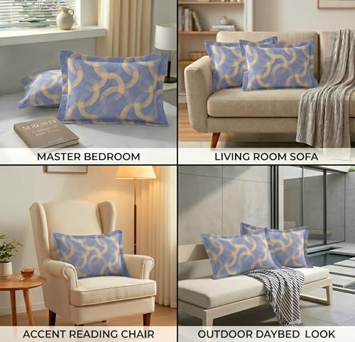 Image of VAS COLLECTIONS Cotton Pillow Cover Set of 2 (17x27 Inches) | Ultra Soft Breathable Pillow Cases for Bed | Skin Friendly, Fade Resistant & Comfortable Pillow Covers for Bedroom Decor (Beige)