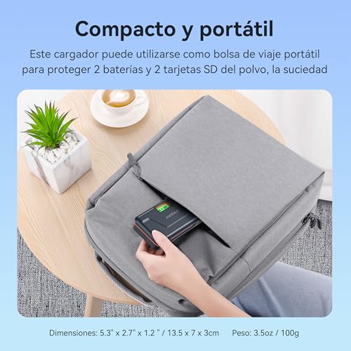 AKTTKA NP-W126S/W126 Batería 1680mAh (2 Packs) 20W Carga Rápida para Fujifilm X100F/X100VI/X-A1/X-E1/X-E2/X-E3/X-M1/X-Pro1/X-T1/X-T3/X-T30/X-T50/HS30EXR/HS35EXR/HS50EXR, Pantalla LCD, Memoria SD - imagen 7