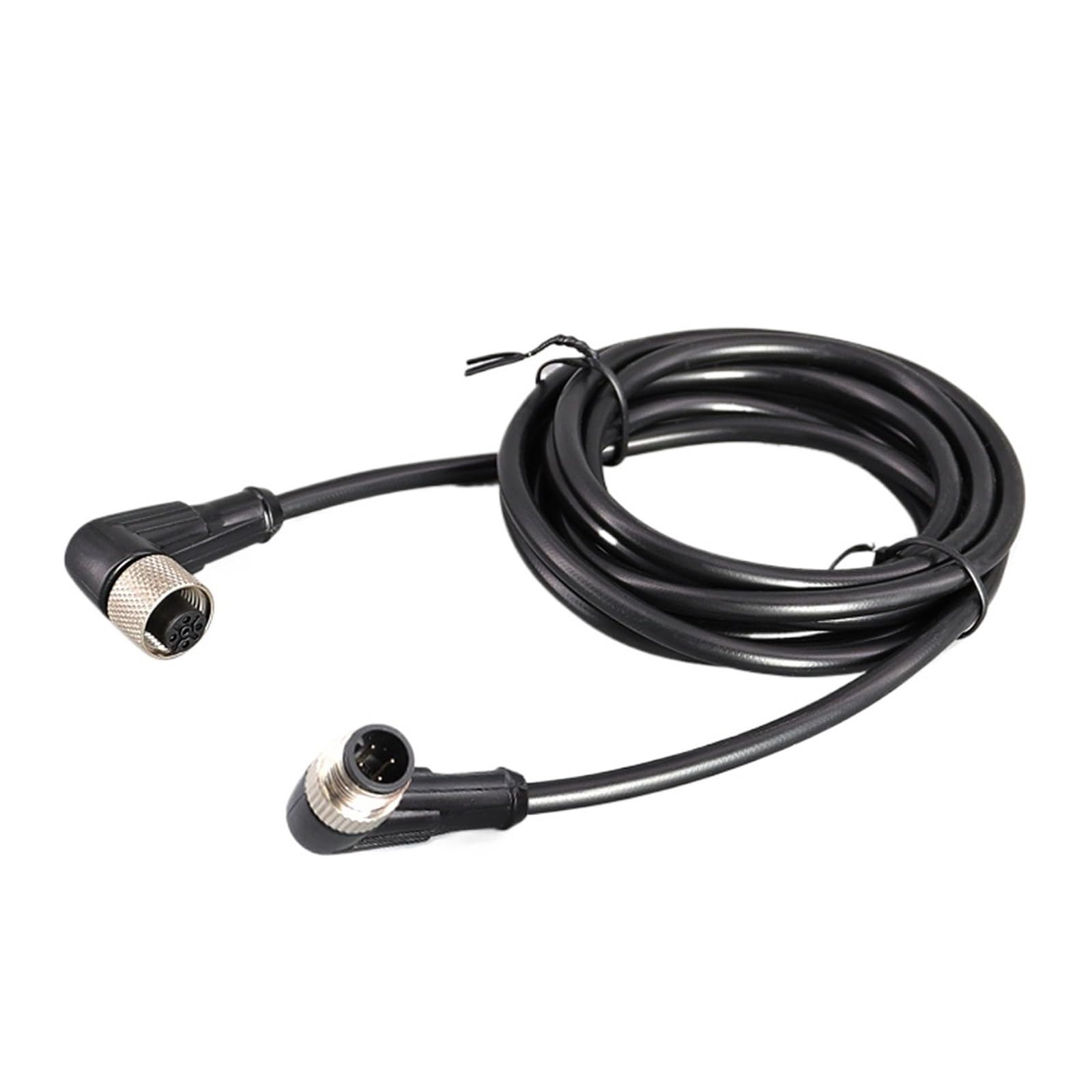 JDOUNFMO M12 Connector Waterproof Aviation Plug with Wire 4 core 5 core 8 core 12 core Sensor Male/Female Injection Molding Connector(Color:Elbow,Size:2M_3PCS_5P)
