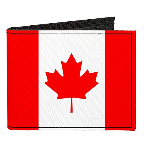 Buckle-Down Canvas Bi-fold Wallet-Canada Flag - Main Image