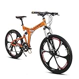 Extrbici VTT Pliant 26' RD100 Vélo de Montagne avec Suspenion Complète & 24 Vitesses