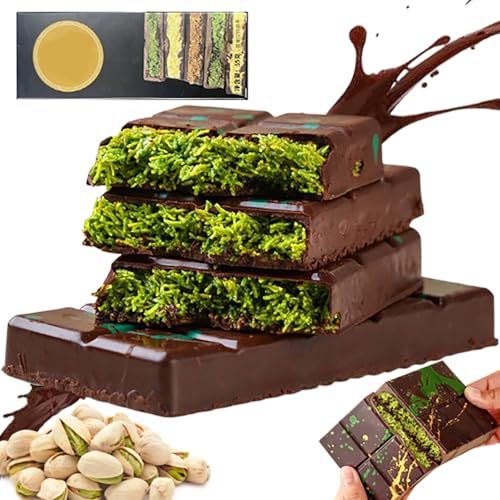 ドバイチョコレート、50g ドバイチョコレート Dubai chocolate ドバイ チョコレート ピスタチオ ピスタチオチョコレート 食感豊かで パリパリのダークチョコレート 無添加剤 砂糖不使用 持ち運びやすい 個別包装 (2個)