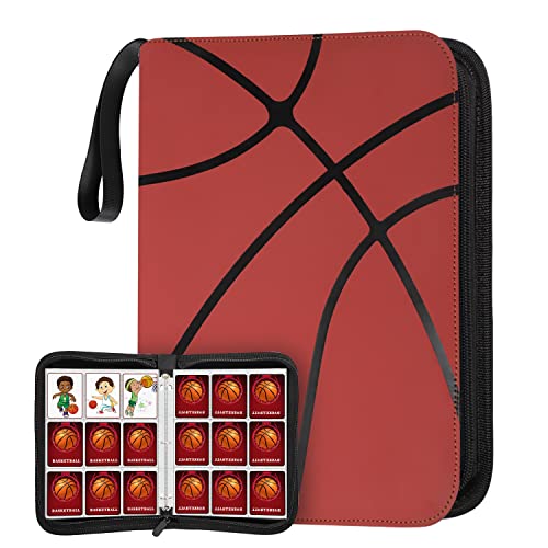 900 Pockets Basketball Card Binder Sleeves for Trading Cards Carrying Case with Basketball Card Sleeves Album Holder Protectors for Football Baseball Sports Cards