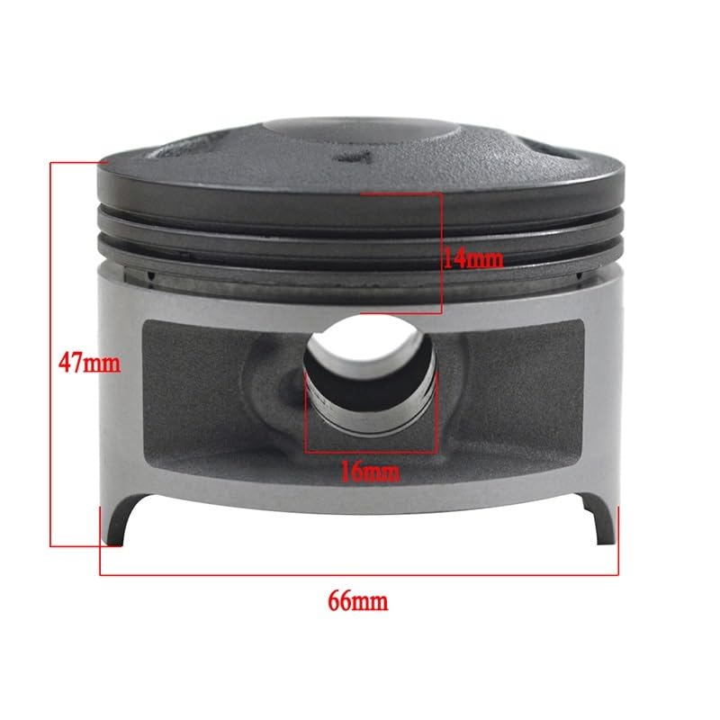 Segment de piston 66.25mm pour Suzuki DR200 et DF200 de 1987 à 1988 - 2