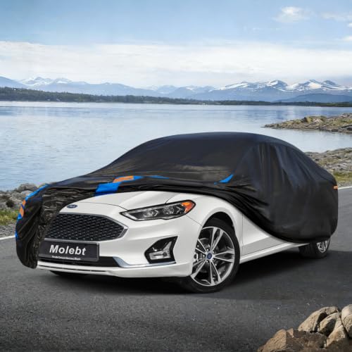 Image of Custom Fit Car Cover for Ford Fusion (2005-2026), Upgraded Waterproof All Weather Outdoor Auto Cover, UV /Snow /Dust Protection