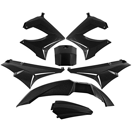 Kit carrosserie TNTTU pour Derbi Senda DRD Xtrem 2003 noir 7 pièces