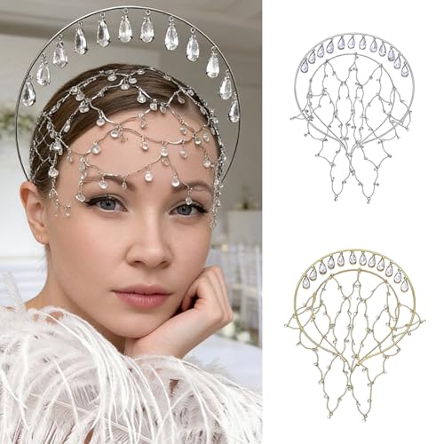 Coiffe avec strass femmes accessoire cheveux chic pour mariage