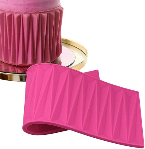 Miniatura 9 de Moldes de fondant con formas de silicona para decoración de bordes, tapete de impresión de fondant, molde de silicona para fondant, moldes de