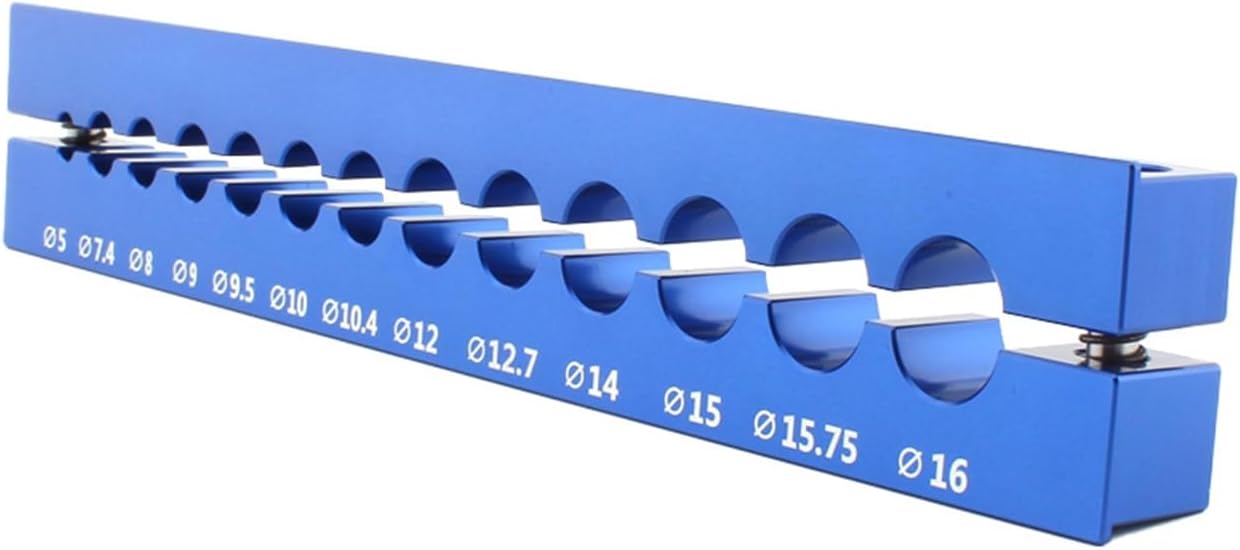 Bike Vise Insert Clamp Front Fork Hub Clamp for Bike Rear Shocks Parts for Diameter 5/7.4/8/9/9.5/10/10.4/12/12.7/14/15/15.75/16 mm (Blue)