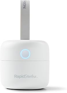 Nuby RapidSterilise UV-Schnuller-Sterilisator – 1 Minute Sterilisationszyklus | kompakt | USB wiederaufladbar | tötet bis zu 99,9% der Bakterien