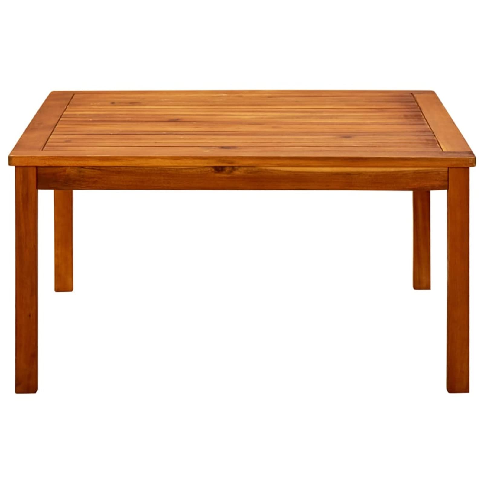 LAPOOH Ogrodowy stolik kawowy 85 x 85 x 45 cm lite drewno akacjowe, stolik kawowy ogrodowy, stolik pomocniczy na zewnątrz, stolik kawowy na zewnątrz-316396