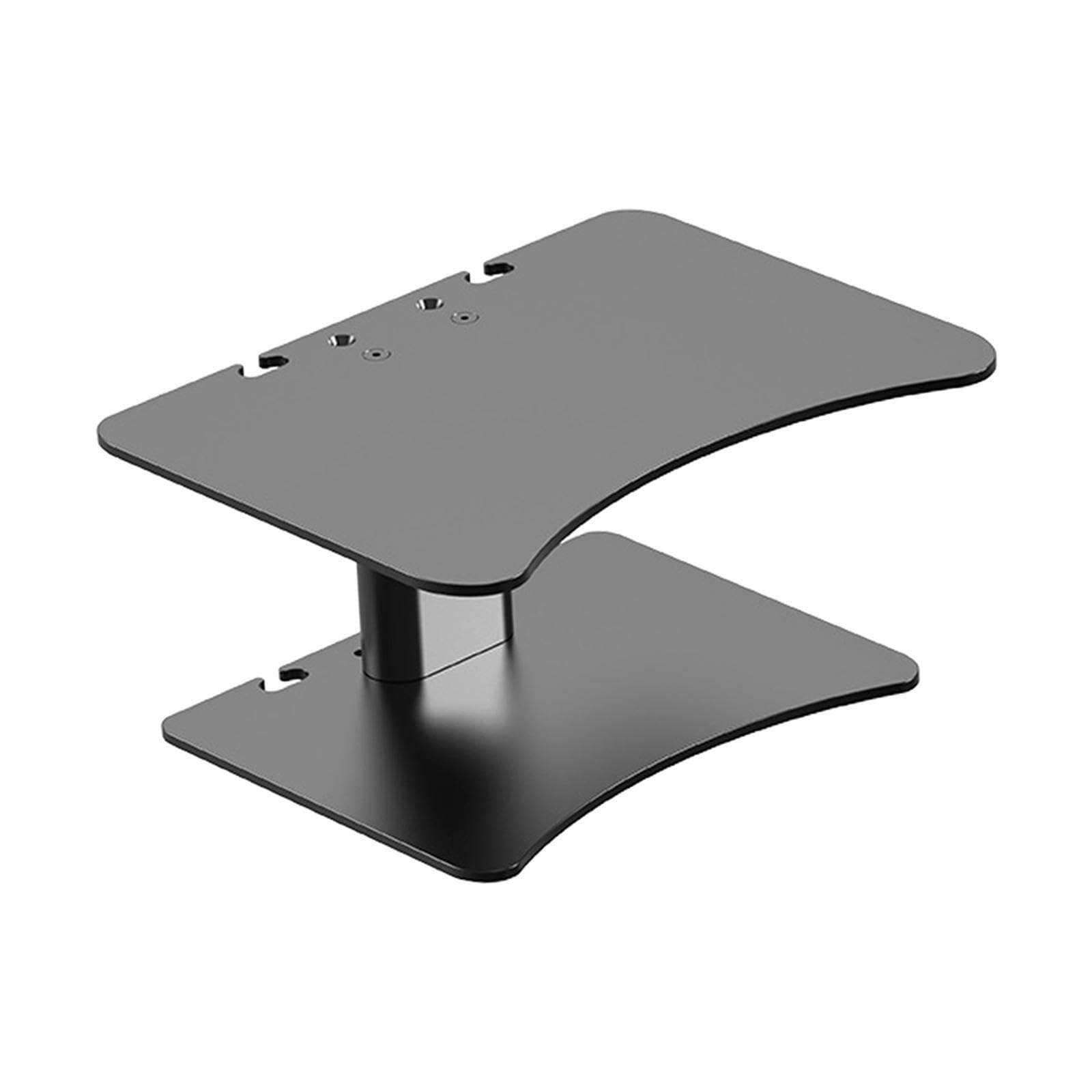 Supporto versatile per computer che supporta dispositivi, sollevando gli schermi e organizzando gli spazi di lavoro con un supporto da scrivania