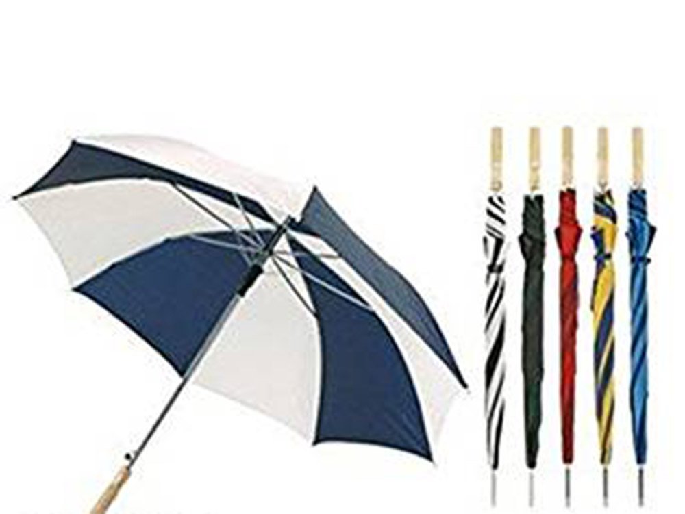 Ks Brands White Drizzles Umbrellas - Golf Style Large