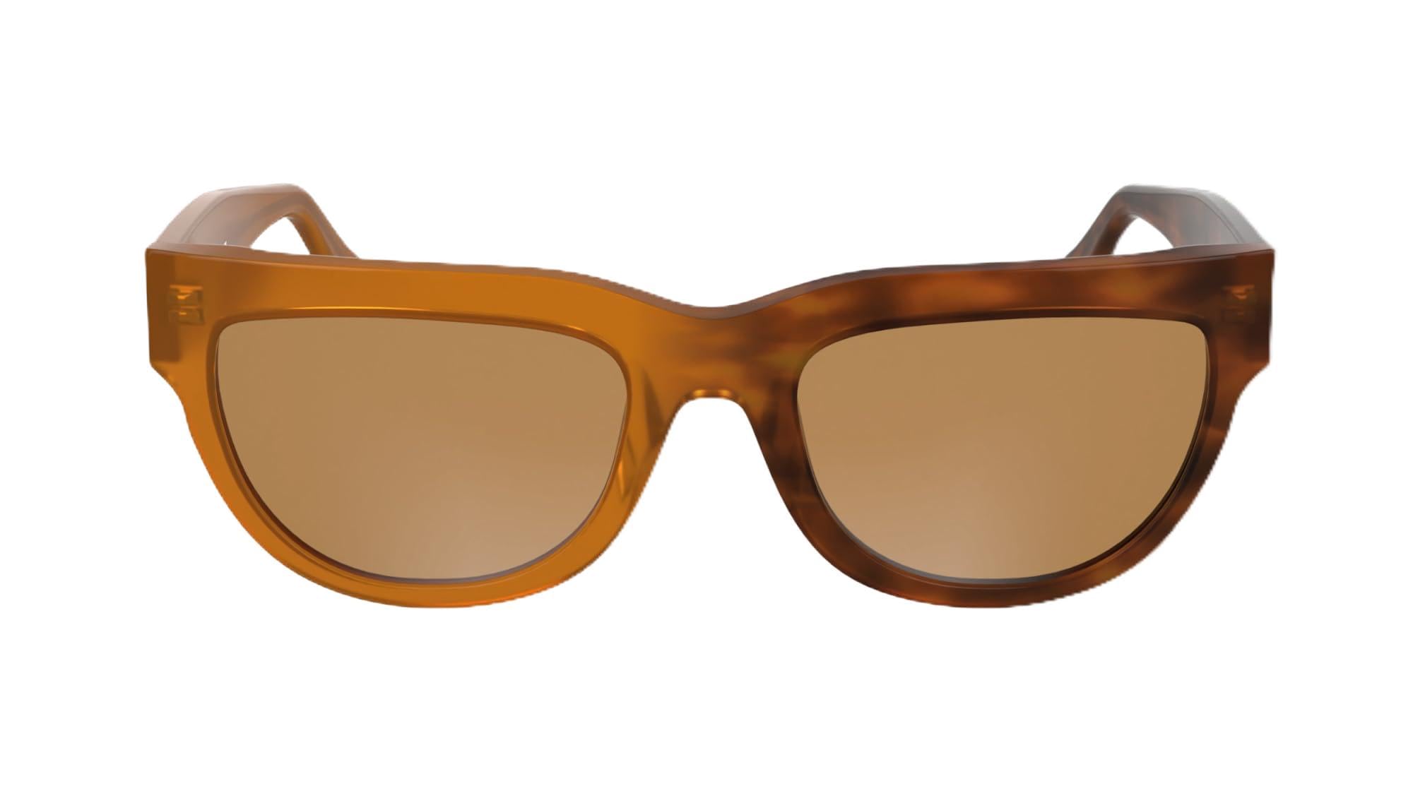 Calvin Klein Women's Woman Ckj25600s 201 Sunglasses Acetate Havana Cat Eye Normal