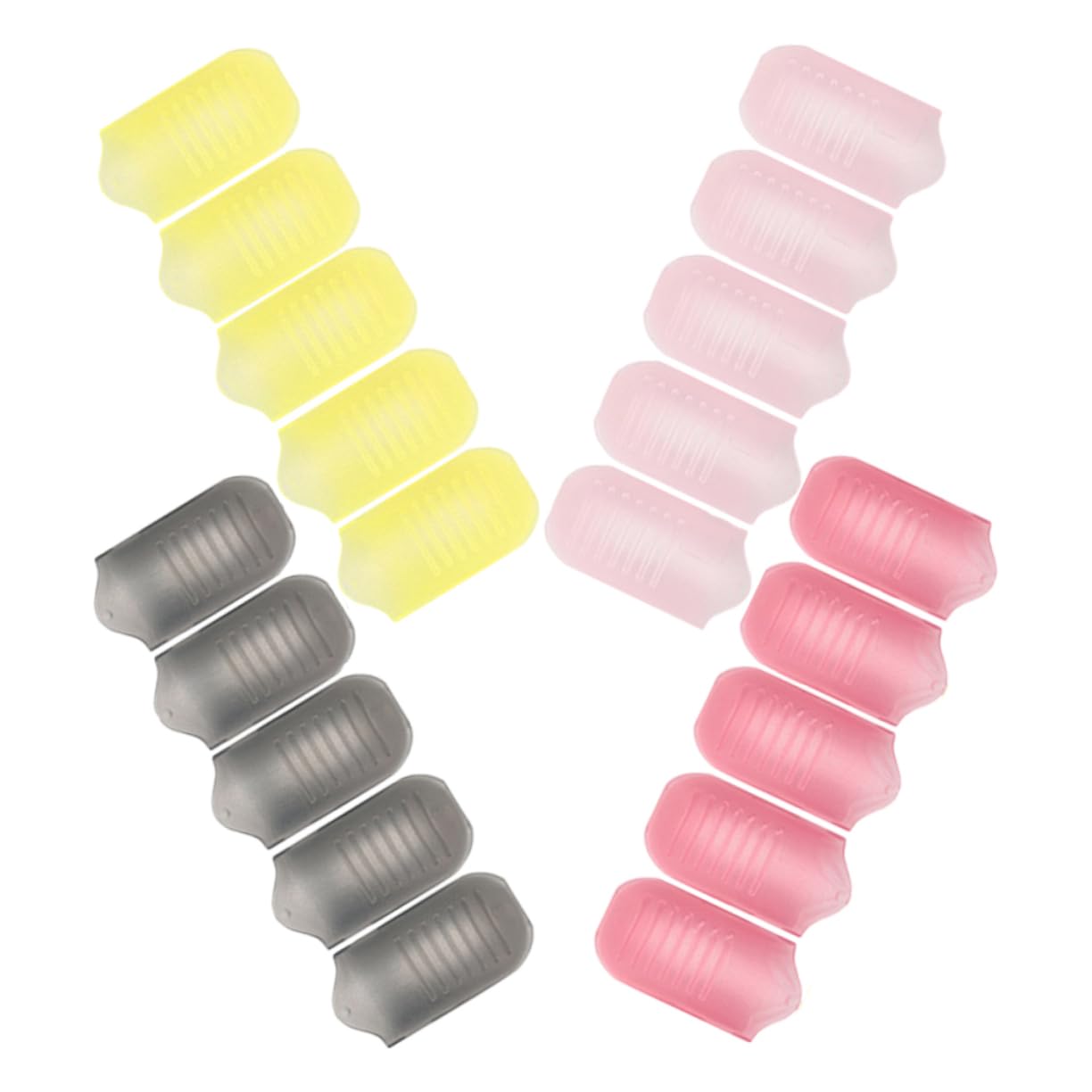 Didiseaon 4 Juegos Kit Quitaesmalte De Uñas De Cristal Tapón De Remojo De Uñas Clips De Esmalte De Uñas Herramienta De Quita Uñas Ajustable Quita Uñas De Gel Clip De Pegamento 20 Piezas * 4