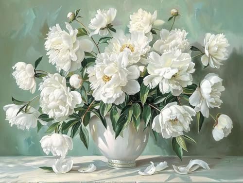 Diamond Painting Fleurs 80x110 cm pour embellir votre salon avec une broderie diamant grand format