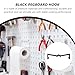 FRCOLOR 100pcs Black Plastic Peg Hook Fixers Pegboard Display Hook Organizers for Industrial Tool Storage and Garage Workshop Use