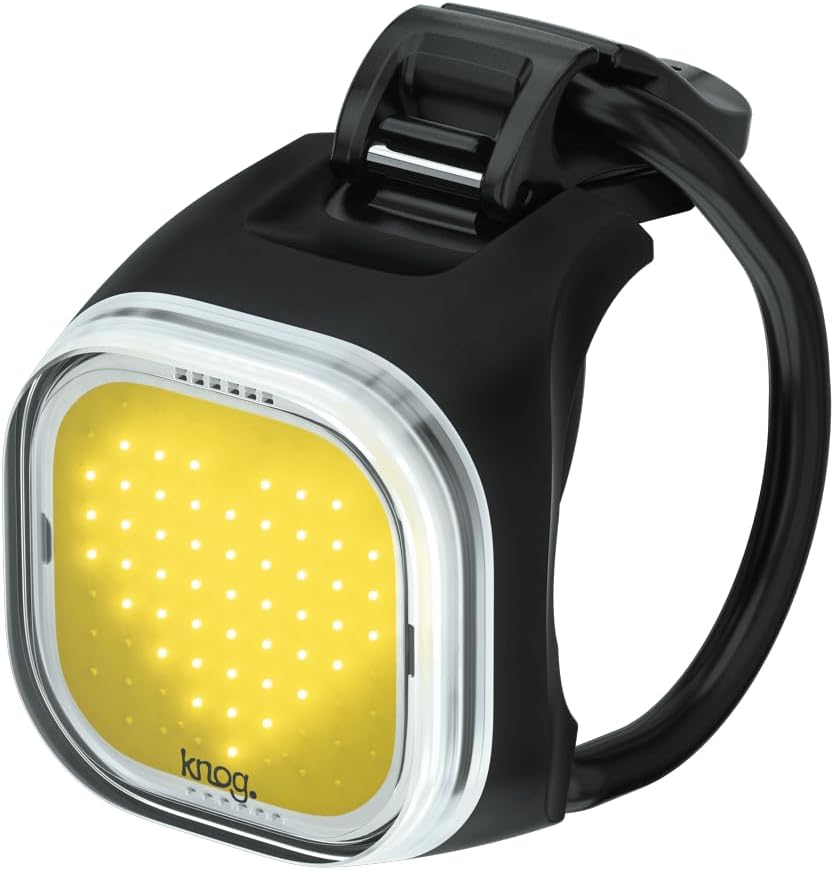 Knog Blinder Mini Bike Light - Bright 50 Lumen Bike Headlight with COB LED, USB Rechargeable, 8 Flash Modes, Ultralight 17g, IP67 Waterproof, 300m Visibility