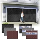 Kit d'isolation pour Porte de Garage, Rideau de Porte de Garage Magnétique À Isolation Thermique, 183/213/244/274/305/366/488/549cm Couverture d'd'Écran Hiver