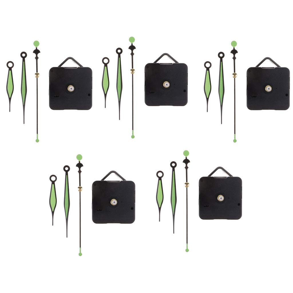 MERISHOPP® 5 Set Movement with Green Pointer for Quartz Wall Clock Repair Replacement |Crafts | Other Crafts| Other Crafts-image-11