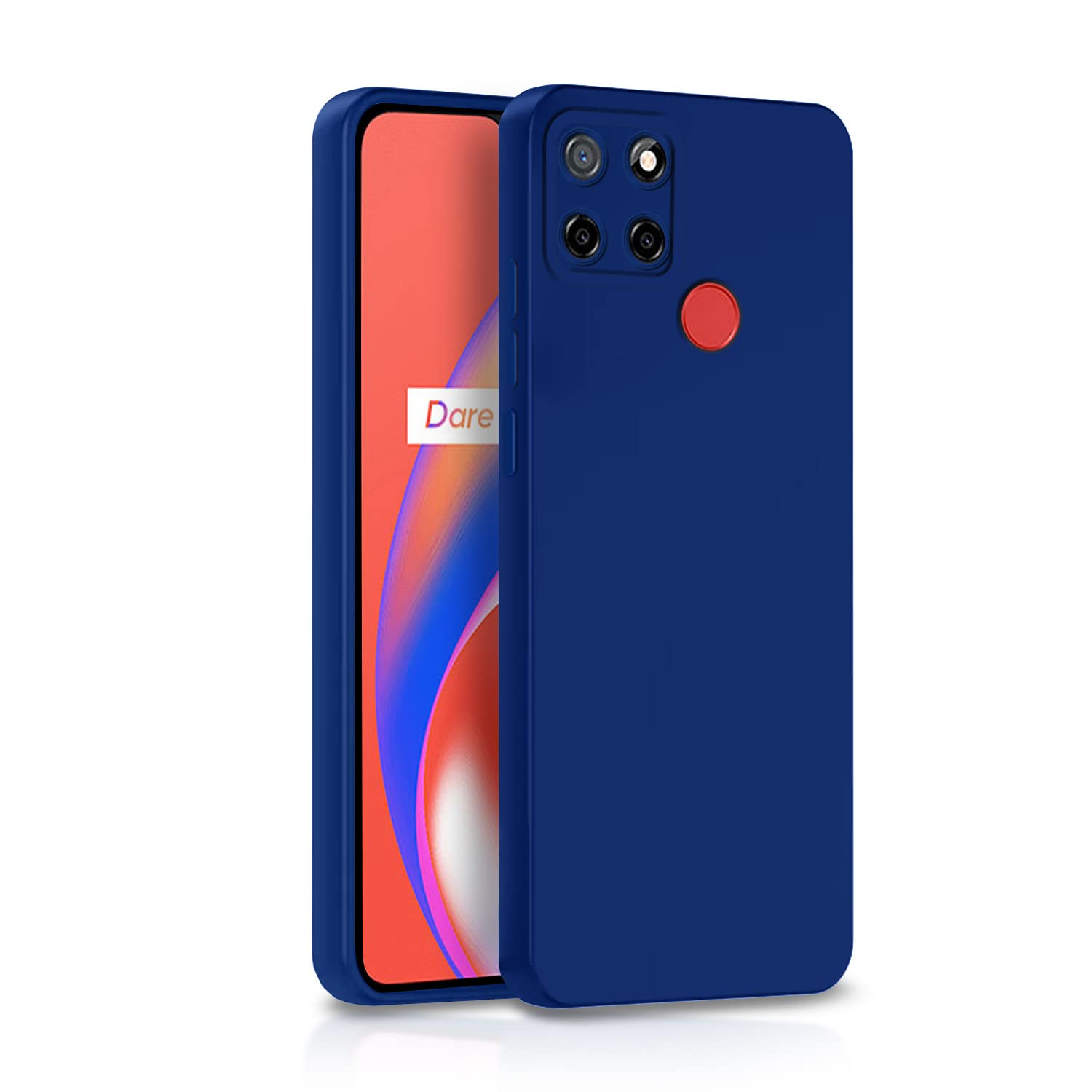 Pikkme Realme Narzo 30A / 20 / Realme C25s / Realme C25 Back Cover Soft Matte Liquid Silicone TPU | Camera Protection | Shockproof Slim Back Case (Blue) (B0BD1RTD3G) Amazon Price History, Amazon Price Tracker