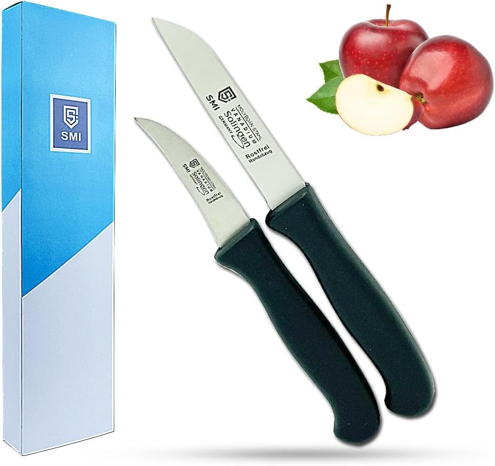 Solingen Officemesser Lot de 2 couteaux à lame incurvée en