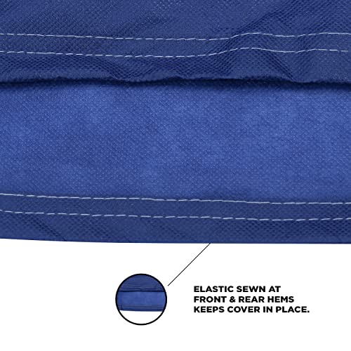 Image of Amazon Brand - Solimo Hatchback Car Cover, Blue (i10, Grand i10, Santro, Indica, Beat, Tiago, Nano, etc.)