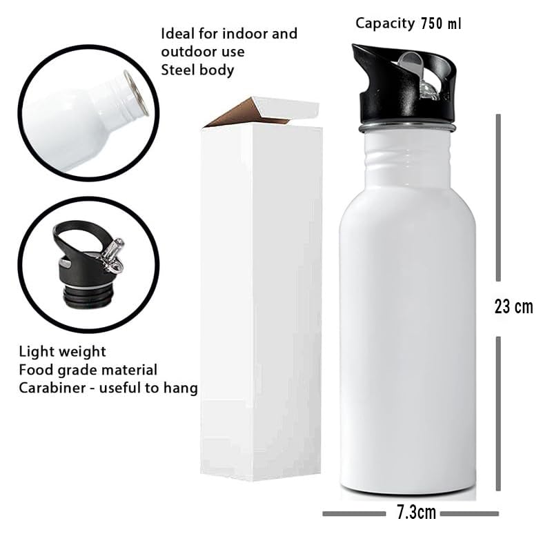 Image of Anime sipper water bottle with Itachi Print for Use school, gym, tuition, travling, yoga | Aluminium sublimation sipper bottle 750ml black cap (Itachi Uchiha-B-2)