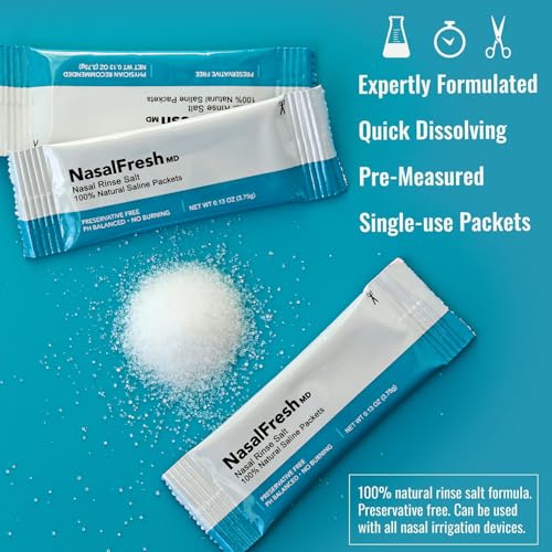 Image of NasalFresh MD Saline Packets - Quick Dissolving - Pre-Measured - 90 Count