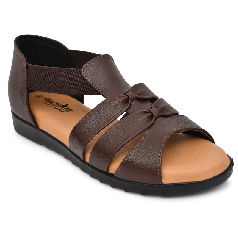 Image of HEALTH FIT Extra Soft Ortho Care Sandals Orthopaedic & Diabetic Daily Use Women's Sandal /Casual Sandal Chappals for Ladies & Girl's 1102