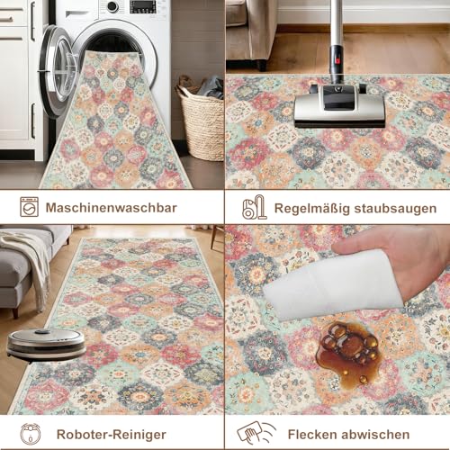 WTHYGB Teppich Läufer Flur, Küchenläufer 80x250cm rutschfest Waschbar – Ansicht 7