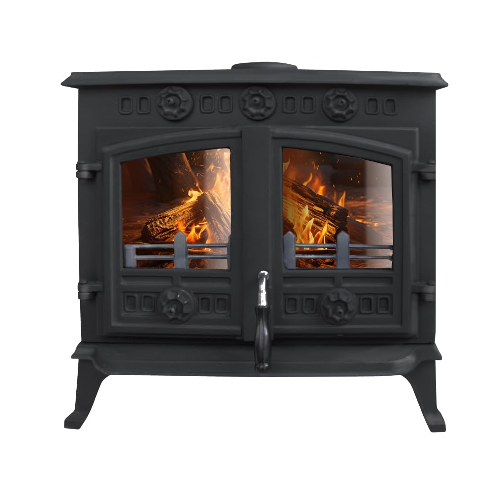 NRG 10KW Multifuel Stove Cast Iron Fireplace Type A, Defra Approved