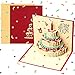 Biglietto Auguri Compleanno, 3D Pop Up Biglietti di Auguri Compleanno con Torta a 3 Strati per Papà Mamm Marito Moglie, Biglietto Buon Compleanno Biglietto d'Auguri con Busta per Compleanno, Natale
